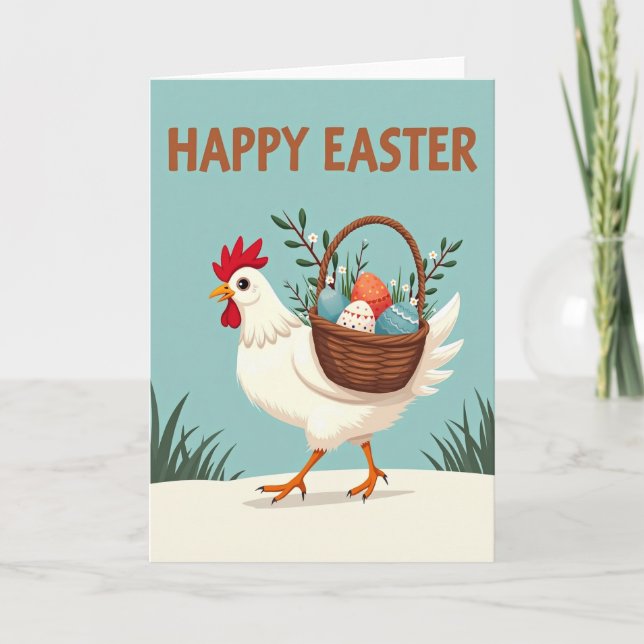 Springtime Fowl Delivery Card (Front)