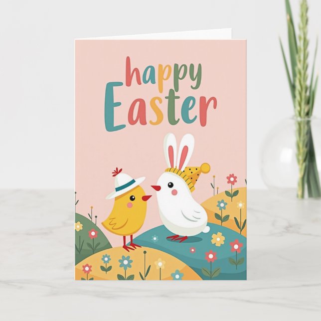 Springtime Friends Happy Day Card (Front)