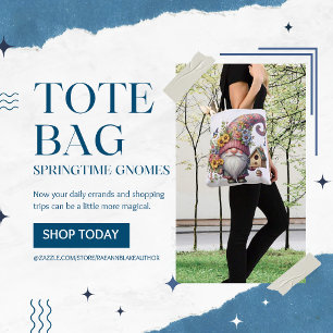 Springtime Gnome Tote Bag