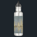 Springtime, Impressionist Portrait, Claude Monet 710 Ml Water Bottle<br><div class="desc">Claude Monet, circa 1872 oil on canvas en plein air impressionist oil painting landscape depicting sailboats (racing boats) with white sails on the Seine river, in Argenteuil France, in the Val-d'Oise department in the Île-de-France region. Argenteuil is a commune in the northwestern suburbs of Paris. The reflection of the boats...</div>