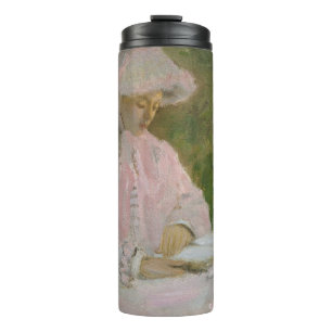 Springtime, Impressionist Portrait, Claude Monet Thermal Tumbler