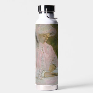 Springtime, Impressionist Portrait, Claude Monet Water Bottle