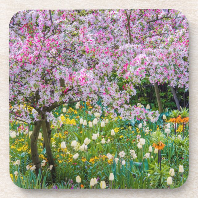 Springtime in Claude Monet's garden Coaster (Front)