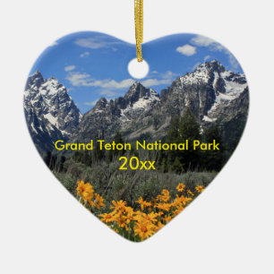 Springtime in Grand Teton National Park Customised Ceramic Ornament