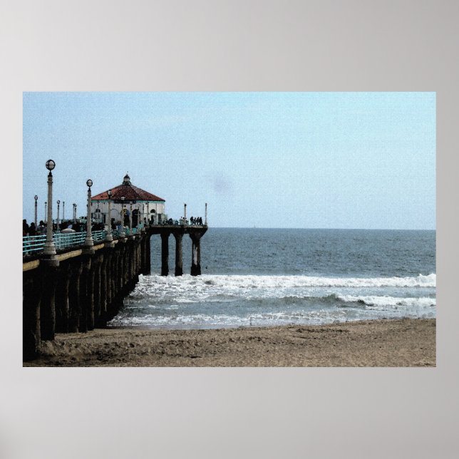 Springtime in Manhattan Beach 36 x 24 Poster (Front)