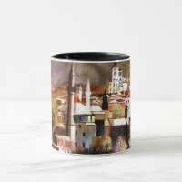 Springtime in Mostar, fine art painting,