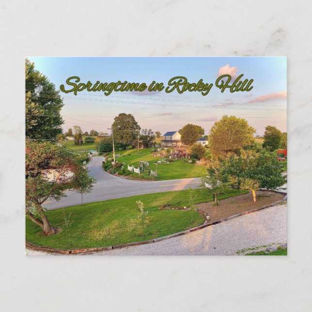 Springtime in Rocky Hill  Postcard (Front)