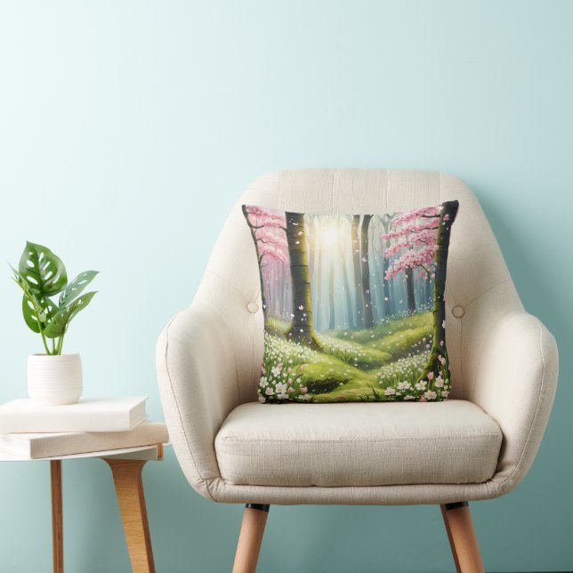 Springtime In The Forest  Cushion (Chair)