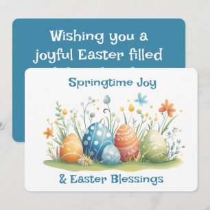 Springtime Joy & Easter Blessings Holiday Card