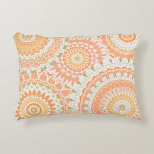 Springtime Mandalas Decorative Cushion