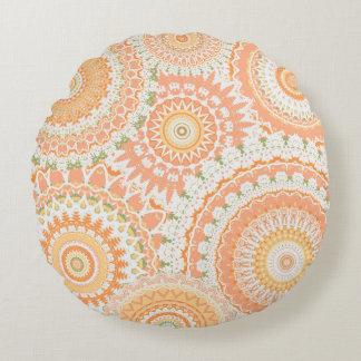 Springtime Mandalas Round Cushion