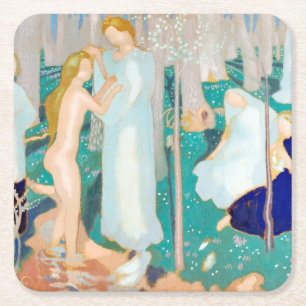 Springtime, Maurice Denis Square Paper Coaster