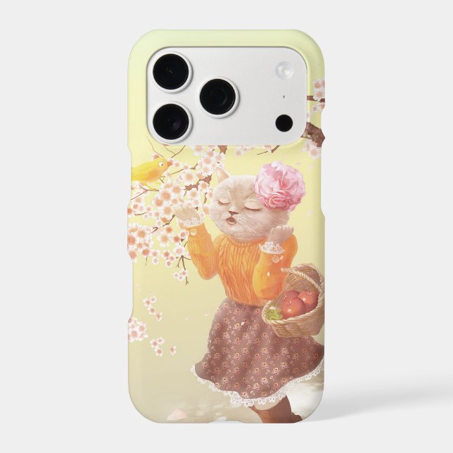 Springtime Melody: Miss Meow Singing Under Sakura (Back)