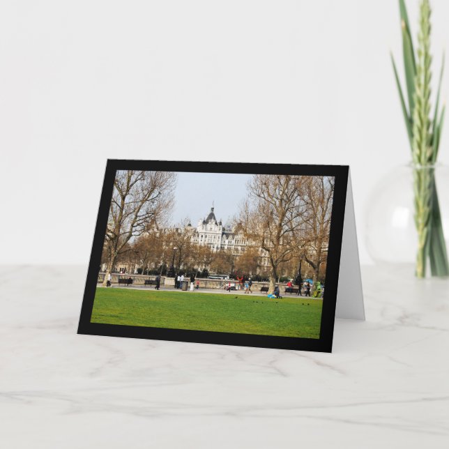 Springtime on the Embankment Card (Front)