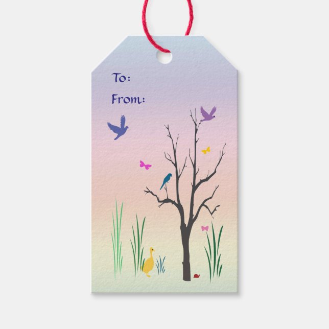 Springtime Pack of Gift Tags (Front)