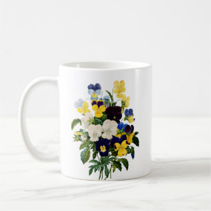 Springtime, pansies, gift for her, gardener coffee mug