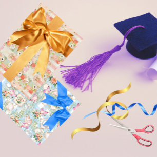 Springtime Party at the Garden Wrapping Paper Sheet