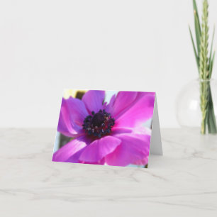 Springtime Purple Anemone Note Card