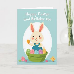Springtime Rabbit Celebration Card