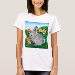 Springtime Rabbit Painting T-Shirt