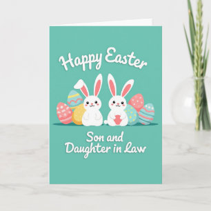 Springtime Rabbits Family Card