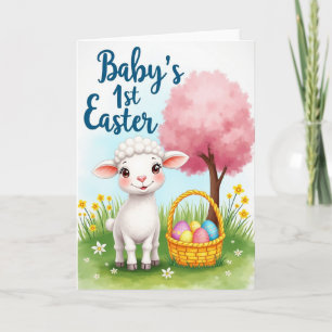 Springtime Sheep Celebration Card