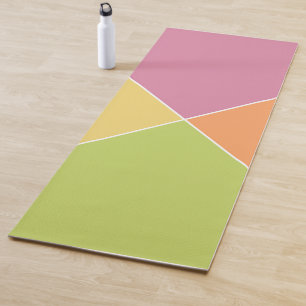 Springtime Sherbet Argyle Yoga Mat