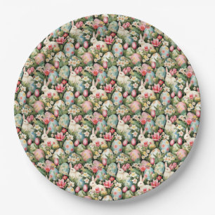 Springtime Soiree Easter Pattern Paper Plate