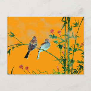 Springtime Sparrows Postcard