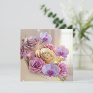 Springtime Splendour 3D Greeting Card with Dew-Kis