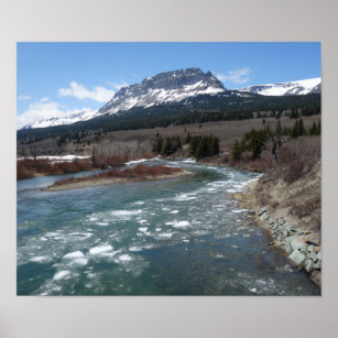 Springtime Thaw in Glacier National Park Montana Poster