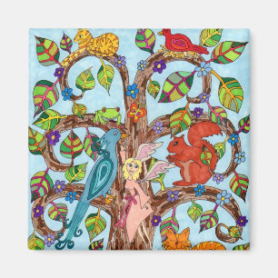 Springtime Tree of Life Magnet