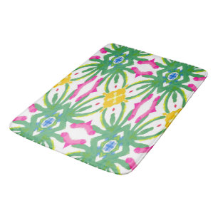 Springtime Watercolors bath mat