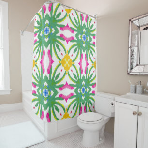 Springtime Watercolors shower curtain