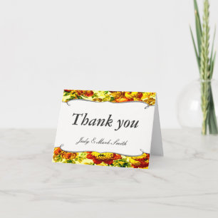 Springtime Wedding Thank You Card