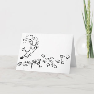Springy Poodle Card