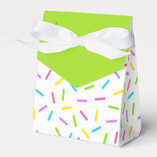 Sprinkle and Green Treat Favor Boxes