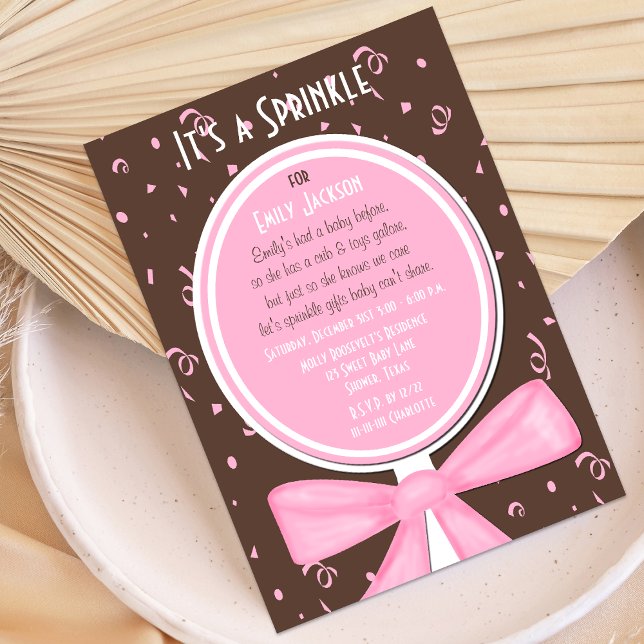 Sprinkle Baby Invitation Girl Shower (Creator Uploaded)