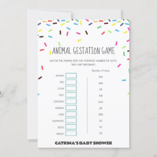 Sprinkle Baby Shower - Editable Name, 5x7 Invitation