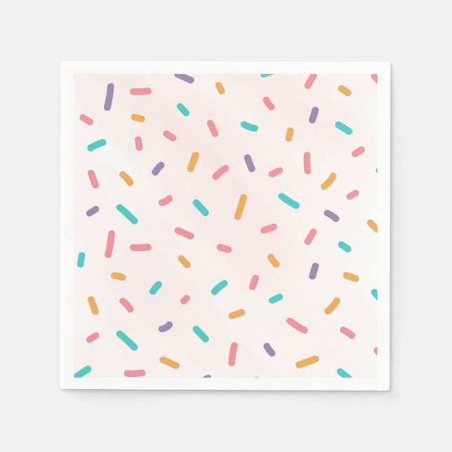 Sprinkle Birthday or Baby Shower Party Table Decor Napkin (Front)