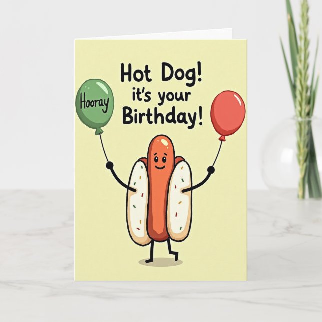 Sprinkle Bun Birthday Card (Front)