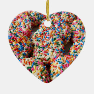 Sprinkle Cookies Ceramic Ornament