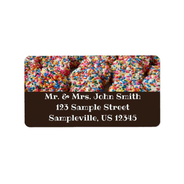 Sprinkle Cookies Fun Baking Photography Label (Front)