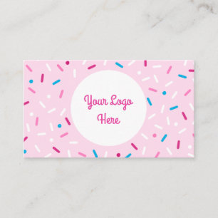 Sprinkle covered colorful sweet business card