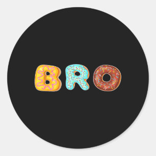 Sprinkle Doughnut Brother Bro Halloween Costume Classic Round Sticker