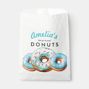 Sprinkle Doughnut   Cute Blue  Baby Shower Favour Bag
