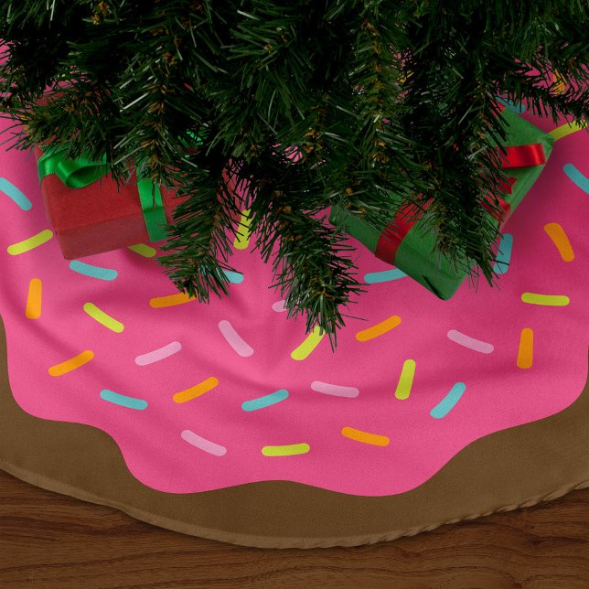 Sprinkle Doughnut Cute Christmas Tree Skirt (Creator Uploaded)
