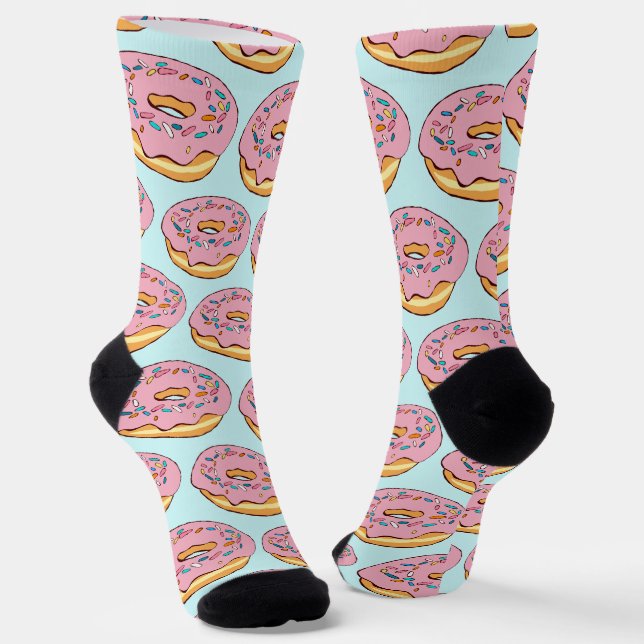 Sprinkle Doughnuts Socks (Angled)