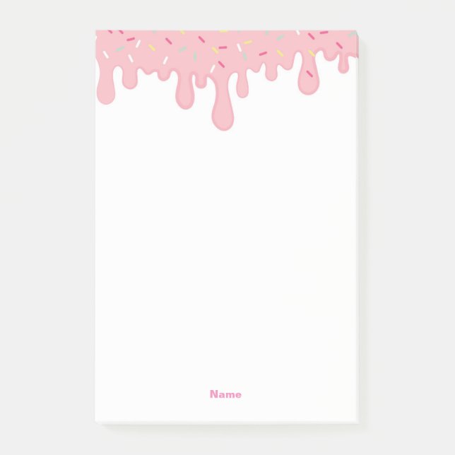 Sprinkle Drip Post it Notes (Front)