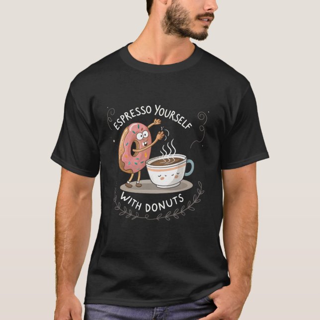 Sprinkle Joy: Irresistible Doughnut Day T-Shirt (Front)